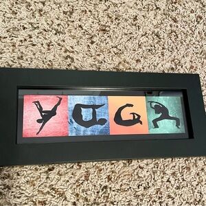 YOGA Art Framed Yoga Studio, wall, office Desk or Home Decor